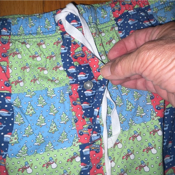 VINEYARD VINES Winter Multi Print Lounger Pants L - Picture 2 of 4